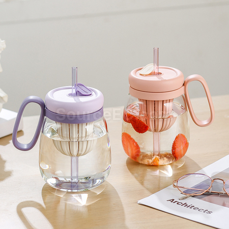 Customization Straw Glass Cup Promotional Products