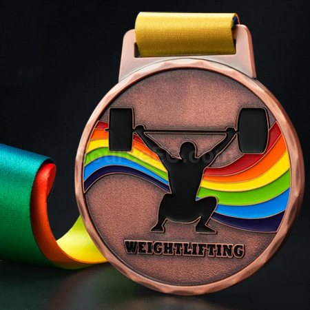 Customization Weightlifting Metal Medal Promotional Products