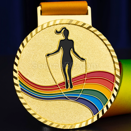 Customization Rope Skipping Metal Medal Promotional Products