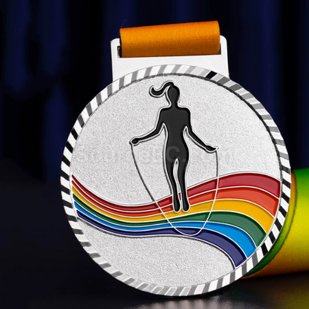 Customization Rope Skipping Metal Medal Promotional Products