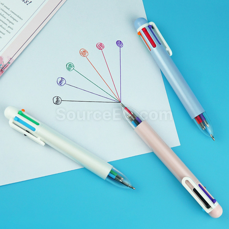 Customization Six Color Advertising Pen Promotional Products