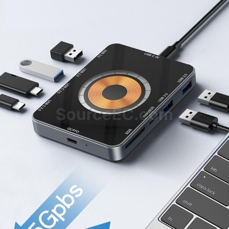 Customization Type-c Docking Station 15W Wireless Fast Charging Promotional Products