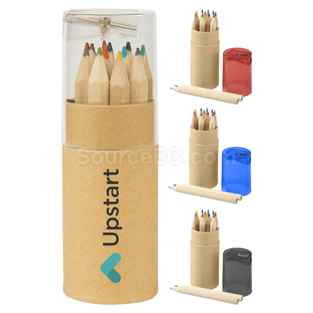 Customization 2 in 1 Colour Pencil Tube Promotional Products