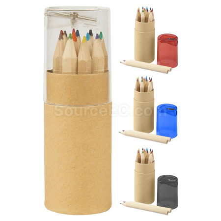 Customization 2 in 1 Colour Pencil Tube Promotional Products