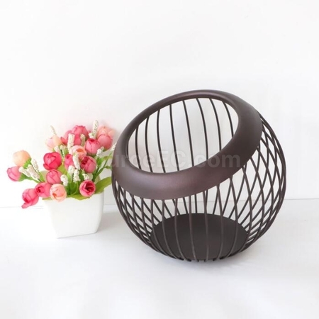 Customization Coffee Capsule Fruit Wrought Iron Storage Basket Promotional Products