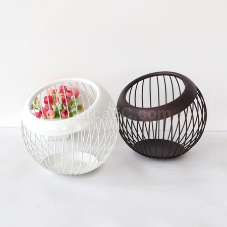 Customization Coffee Capsule Fruit Wrought Iron Storage Basket Promotional Products