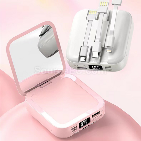Customization Mini Makeup Mirror Power Bank Promotional Products