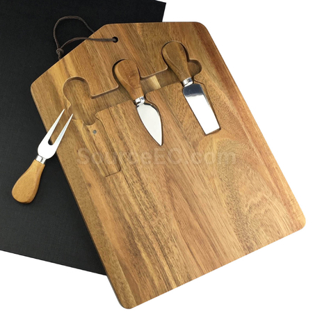 Customization Trekko Cheeseboard with Knife Set Promotional Products