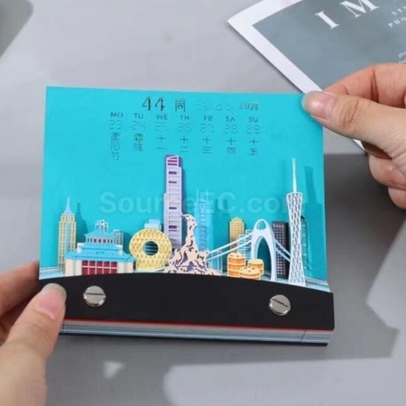 Customization Customized Paper Carving Calendar Promotional Products