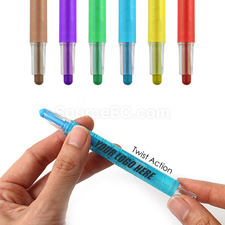 Customization Turin 6CT Twist Crayon Set Promotional Products