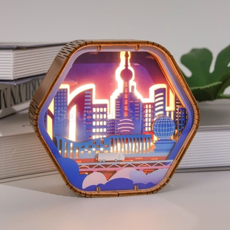Customization Wood Carving Lamp Promotional Products