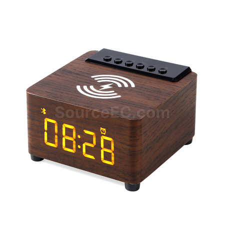 Customization Wooden Wireless Charging Bluetooth Speaker Promotional Products