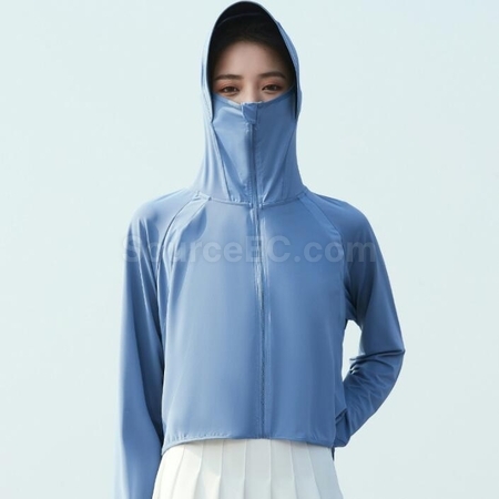 Customization UV Protection Hooded Ultra-Thin Sun Protection Clothing Promotional Products