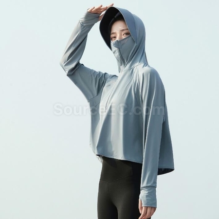 Customization UV Protection Hooded Ultra-Thin Sun Protection Clothing Promotional Products