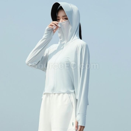 Customization UV Protection Hooded Ultra-Thin Sun Protection Clothing Promotional Products