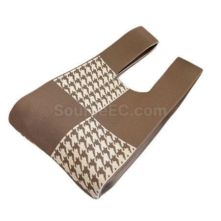 Customization Knitted Houndstooth Bag Promotional Products
