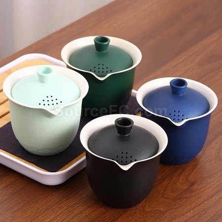 Customization Kung Fu Tea One Pot Three Cups Travel Outdoor Portable Set Promotional Products