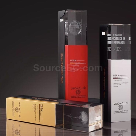 Customization Eye-Catching Metal Crystal Trophy Promotional Products
