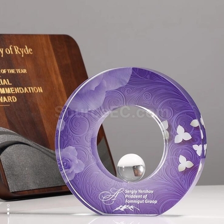 Customization Pioneering And Enterprising Crystal Commemorative Trophy Promotional Products