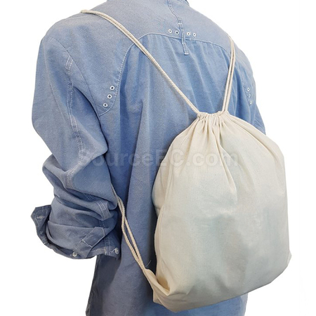 Customization Calico Library Bag - Drawstrings Promotional Products