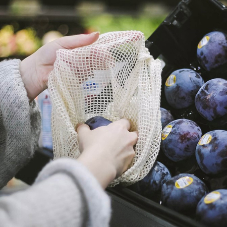 Customization Cuban Cotton Mesh Produce Bag Promotional Products