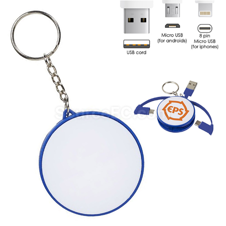 Customization Charging Cable Key Ring Promotional Products