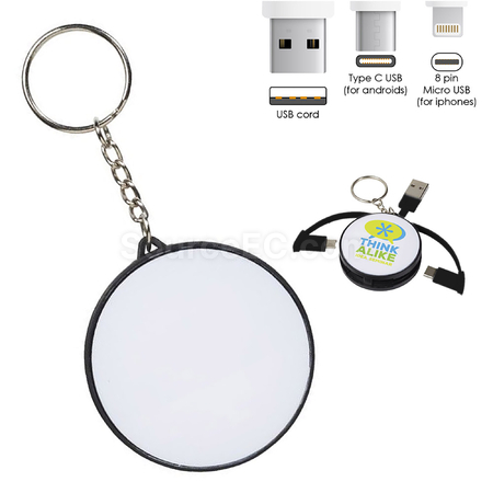 Customization Charging Cable Key Ring Promotional Products