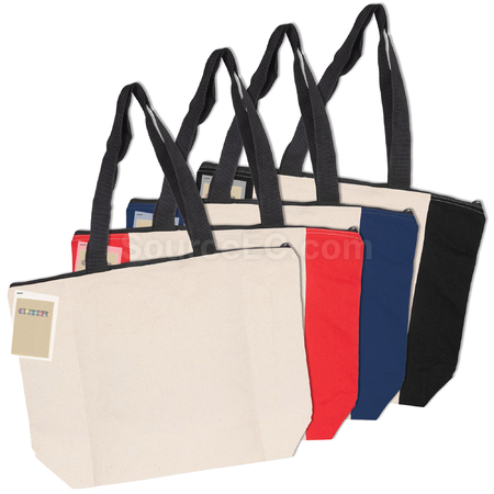 Customization Colouring Calico Zip Shopper Promotional Products