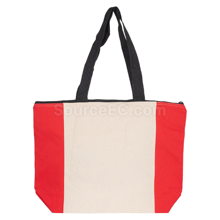 Customization Colouring Calico Zip Shopper Promotional Products