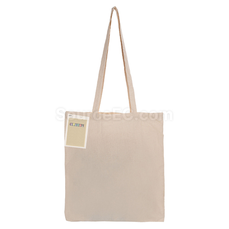 Customization Colouring Long Handle Calico Shopper Promotional Products
