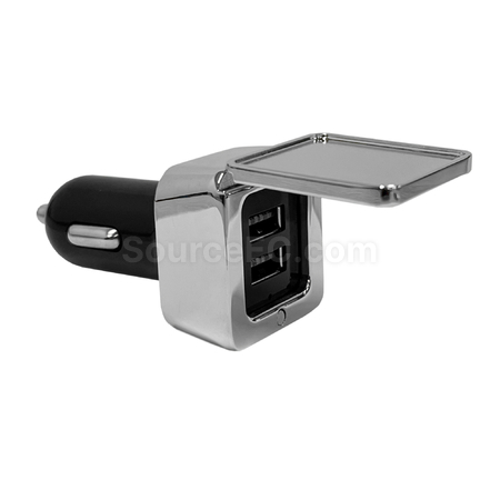 Customization Dual Square Metal Car Charger Promotional Products