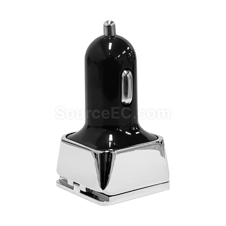 Customization Dual Square Metal Car Charger Promotional Products