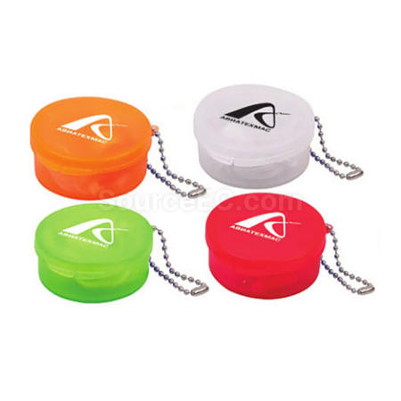 Customization Earbuds in Case with Keyring Promotional Products