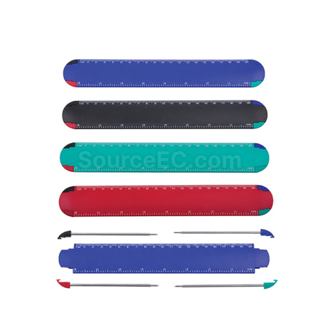 Customization Ruler with 4pcs Ball Pen Promotional Products