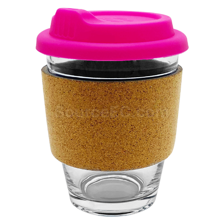 Customization Carlo Glass Coffee Cup - Cork Band Promotional Products