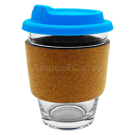 Customization Carlo Glass Coffee Cup - Cork Band Promotional Products