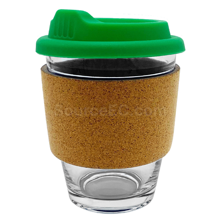 Customization Carlo Glass Coffee Cup - Cork Band Promotional Products
