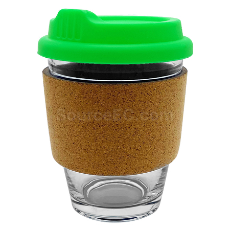 Customization Carlo Glass Coffee Cup - Cork Band Promotional Products