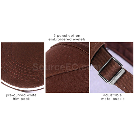 Customization Nevaso 5 Panel Heavy Cotton Sandwich Cap Promotional Products