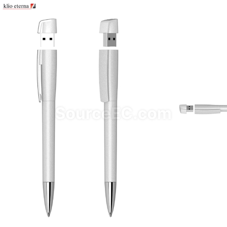 USB Pen 16GB Metallic Silver Pen