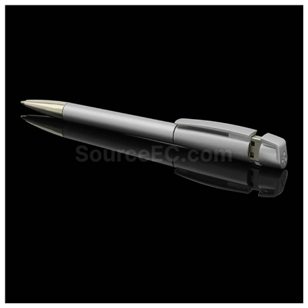 Customization USB Pen 16GB Metallic Silver Pen Promotional Products