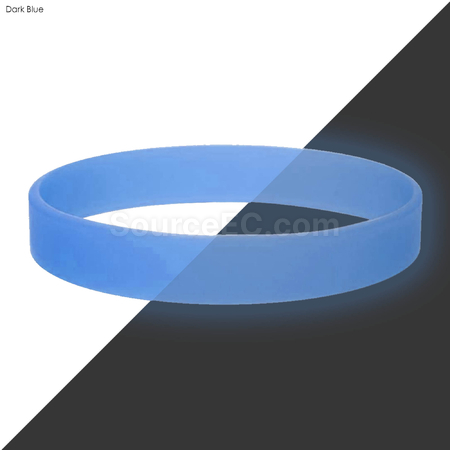 Customization Neon Glow Silicone Wrist Band Promotional Products