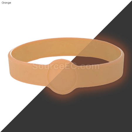 Customization Neon Glow Silicone Wrist Band Custom Design Promotional Products