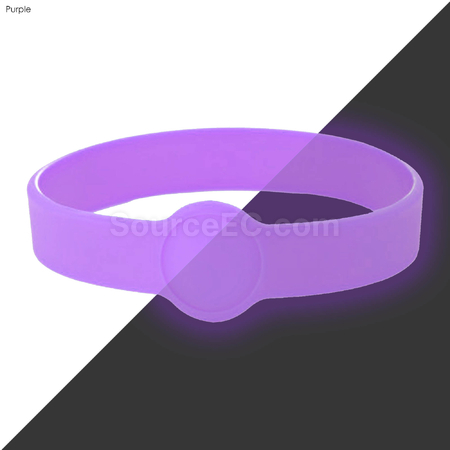 Customization Neon Glow Silicone Wrist Band Custom Design Promotional Products