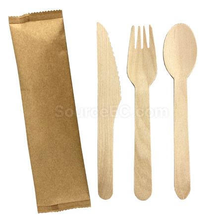 Customization 2pcs Wooden Cutlery Set Promotional Products