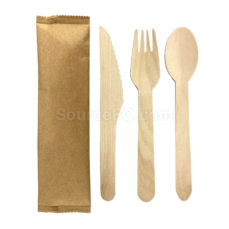 Customization 2pcs Wooden Cutlery Set Promotional Products