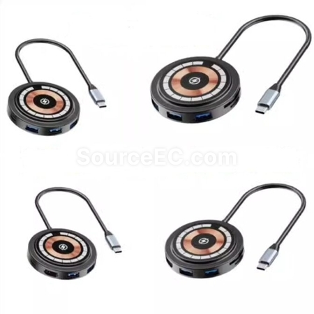 Customization Type-C One For Six Wireless Charging Promotional Products