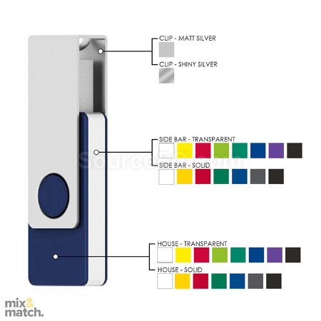 Customization USB with Metal Clip 16GB Promotional Products