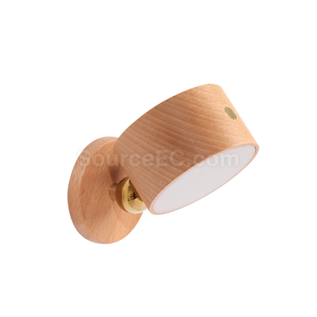 Customization Environmental Protection Solid Wood Rotating Lamp Promotional Products