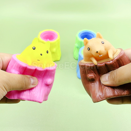 Customization Stump Squirrel Stress Relief Toy Promotional Products